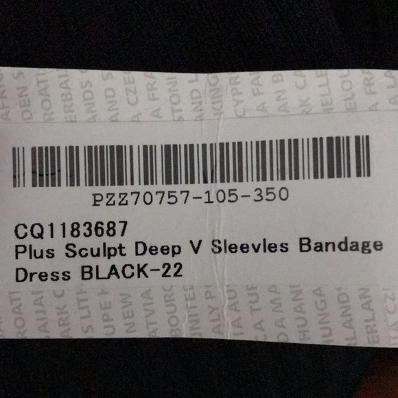 BooHoo Black Midi bandage dress size:22 - Picture 4 of 4